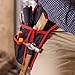 NoCry Professional Waist Tool Apron - with 2 Tool Pockets, 2 Bit Holsters, a Hammer Loop and an Adjustable Belt