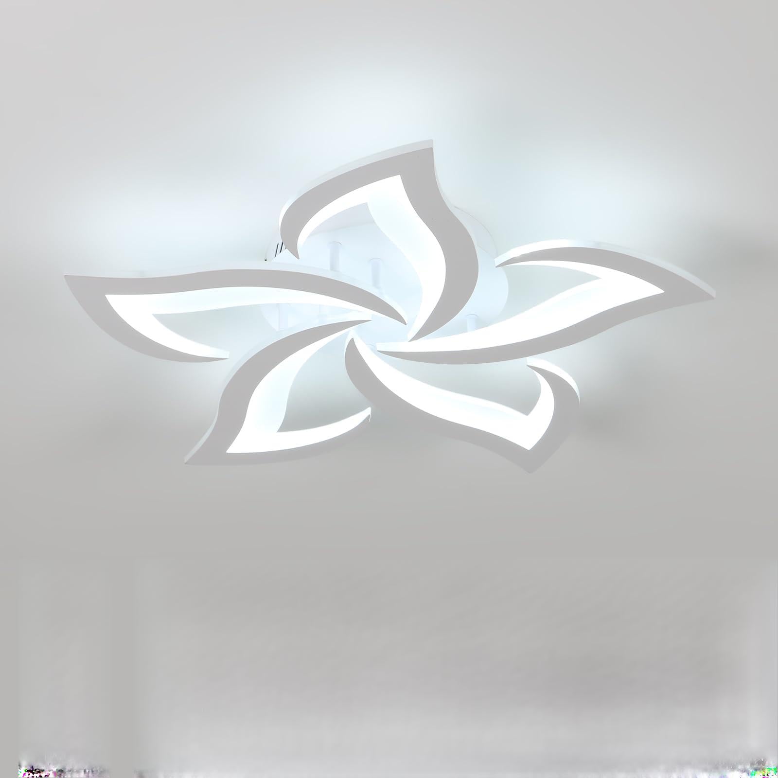 Comely LED Ceiling Light Dimmable, Ceiling Lamp with Remote Control, 40W 4700LM 3000K~6500K Φ60cm, Acrylic Modern Ceiling Light for Bedroom Living Room, Dia60cm