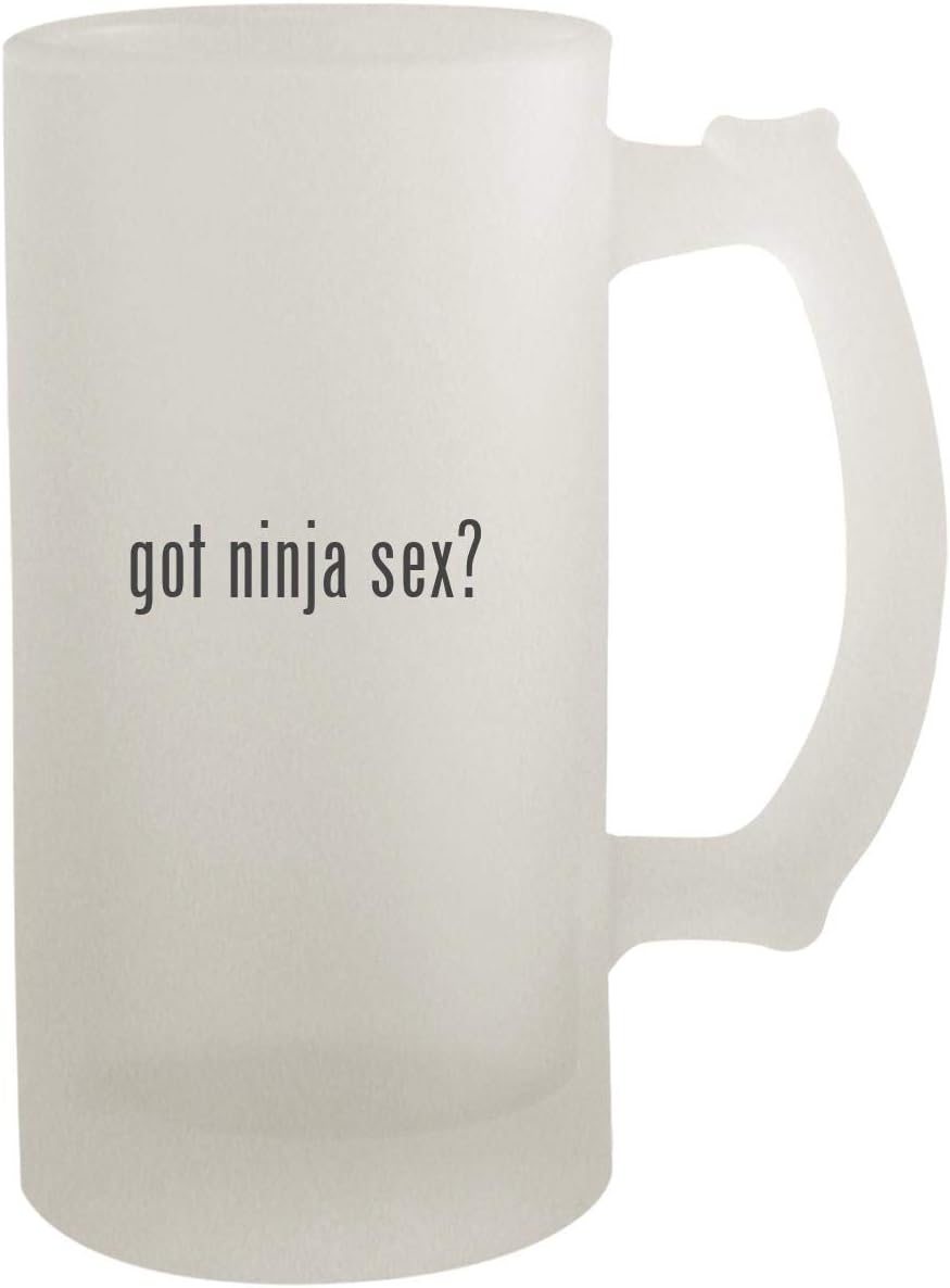 got ninja sex? - Frosted Glass 16oz Beer Stein