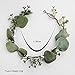 FIDDY898 Flower Crown Greenery Boho Headband Festival Wedding Flower Girl Headpiece Wreath Photo Hair Prop (Headpiece)