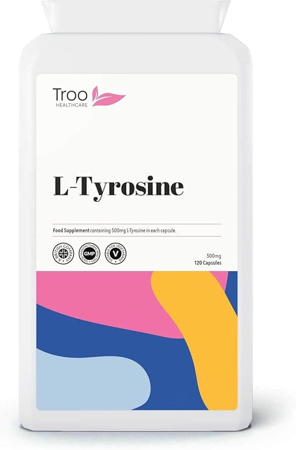 LTyrosine Supplement (500mg) 120 Capsules Free Form Amino Acid