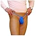 Honanda Mens Sexy Hot See through G-String T-back Underwear Thong (Blue)