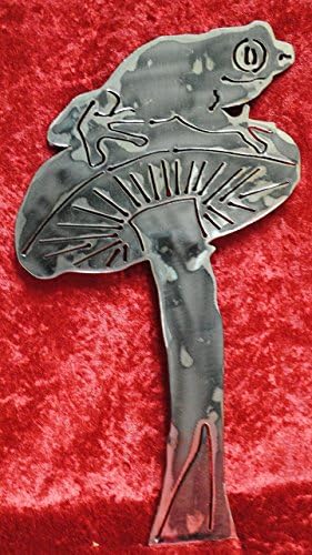 Toad Stool, Toad on Top of Mushroom, Toad, Mushroom, Metal Toad Stool, Toad Art, Metal Toad Wall Art, Metal Toad, Toad Lovers Gift, Gift