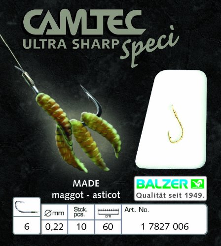 Balzer Camtec Maden Haken 60cm - 10 gebundene Angelhaken – Bild 3