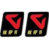 2 Pcs Motorcycle Exhaust Pipes Decorate AKRAPOVIC Sticker Aluminium Heat-Resistant Decal