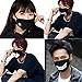 MEZETIHE Unisex Korean Mouth Mask Anti-dust Cute Kawaii Black Cotton Bear Zipper Star Facial Kpop Masks (Ship from US Directly)