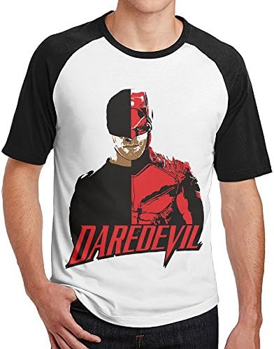 Mens Matt Murdock Daredevil Short Sleeve Comfort Raglan Tee Shirt