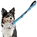 PETBABA Short Dog Leash, 2ft Heavy Duty Reflective Adjustable Strong Lead, Soft Padded Traffic Handle, for Walking Training Medium Large Dog That Pull - Blue