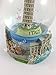 Vintage Snow Globe Water Art Glass Paper Weight Dome Holder 3D Resin Italy Souvenir Gift 001