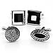 PiercingJ 4 Pairs Set Stainless Steel Exquisite GQ Classic Cufflinks