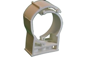 SnapnStrut Handy-Snap 79-93HS White Polypropylene Pipe Hanger - Surface Mount, American Made, One-Piece Hanger for Pipes, Cables, Conduit