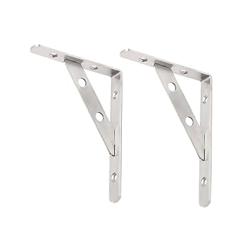 2 Pedazos de Soporte de Repisa Llamativo de Material Acer ...