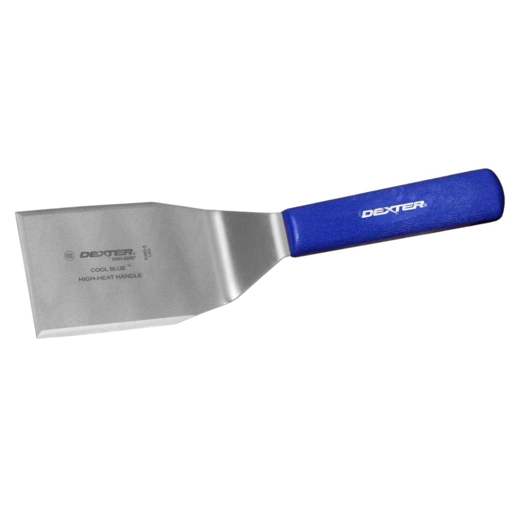 Dexter Outdoors 19713H 4" x 3" Hamburger Turner with High-Heat Handle, Blue