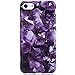 VIVIBIN iPhone 7 Case for Girls,iPhone 8 Case,Cute Purple Crystals Design for Women Girls Clear Bumper Soft Silicone Rubber Matte TPU Best Protective Cover Slim Fit Phone Case for iPhone 7/iPhone 8