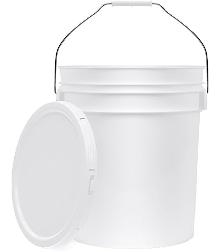 Amazon.com: Leaktite 5GLSKD 5 Gallow White Plastic Bucket/Pail w