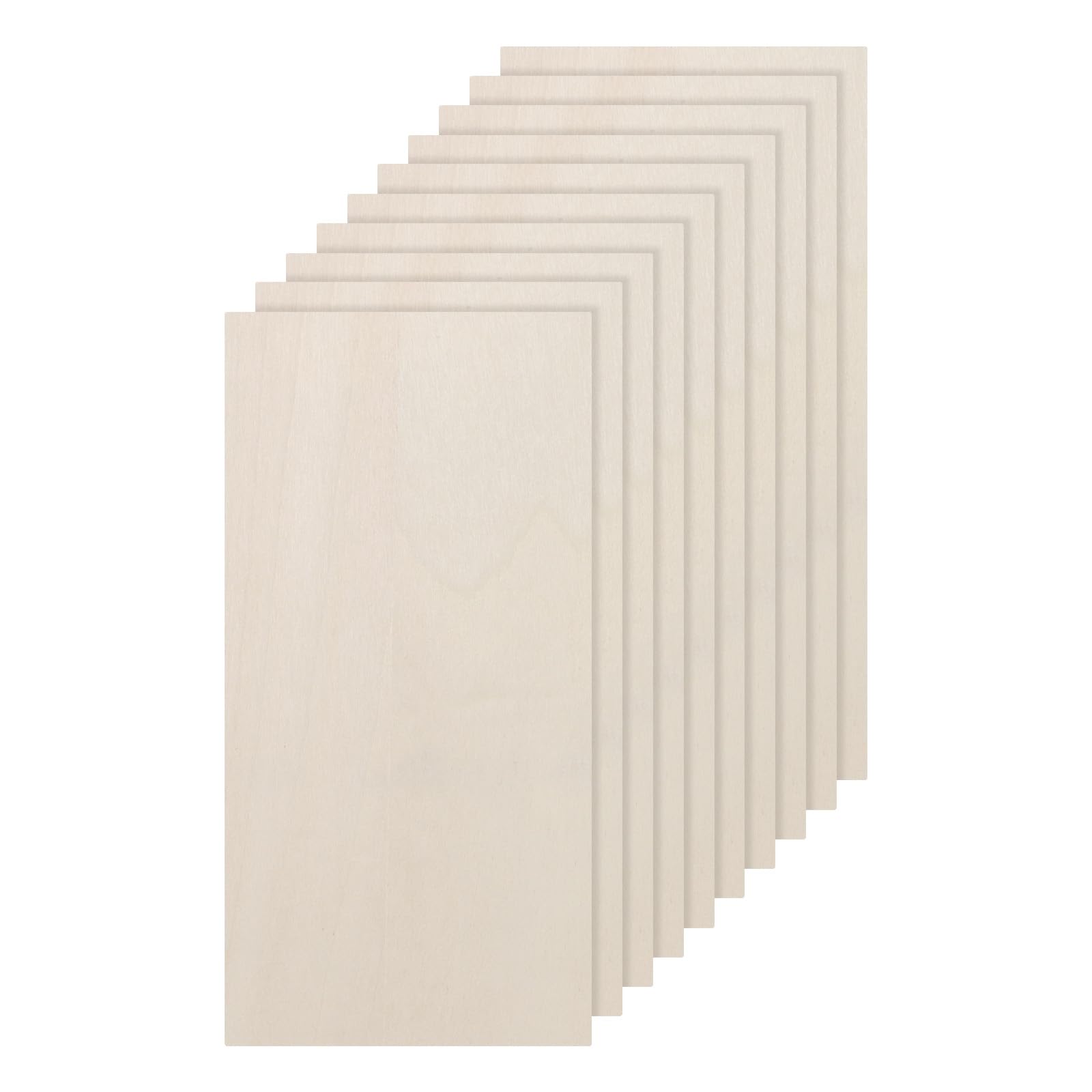 DMiotech 20 Pack 8 x 4 x 1/13 Inches 2mm Thick Wood Sheets Basswood Sheets Unfinished Plywood Squares Plywood for DIY Craft Laser Wood Burning Drawing