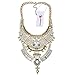 Stuffwholesale Chunky Turkish Bib Statement Necklace Marquise Pendant Choker Women Necklace Jewelry (Gold)