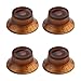 Kmise Z4791H4 4 Piece Top Hat Amber Guitar Bell Knobs Fits LP SG