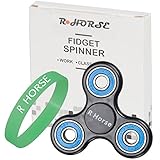 30% OFF Fidget Spinner, R HORSE Tri-Spinner Fidget Toy 3D Printing Ceramic Bearing Hand Spinner EDC Focus Toy, 2-3 min+ Spin Time! (Fluorescent Wristband INCLUDED!!!)