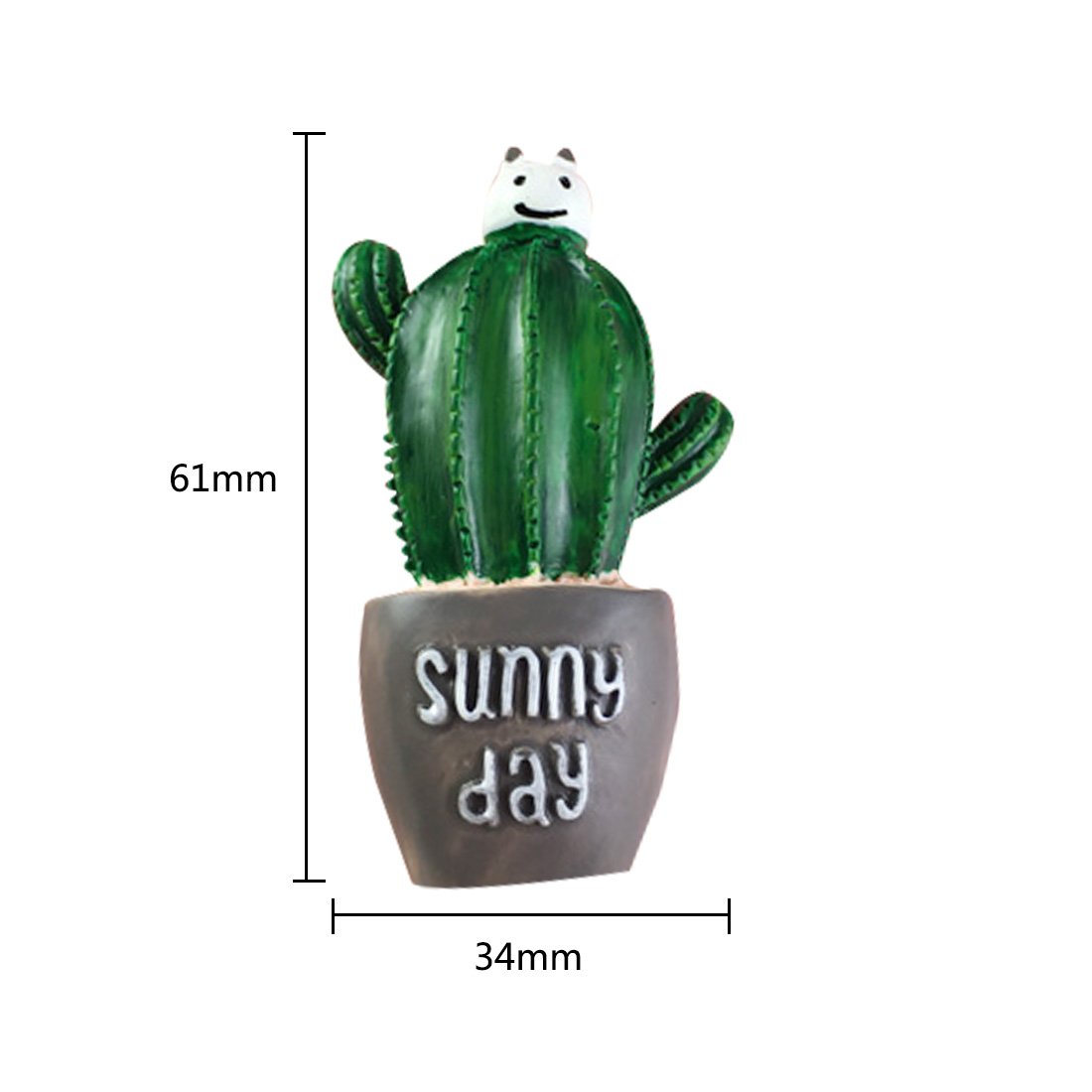 Cute Cactus imán para nevera planta creativo resina Frigorífico ...