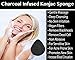 Best Facial Blackhead Remover Charcoal Cleansers with Free Konjac Sponge Pimples Clear Up Acne Shrink and Tighten Pores Guaranteed While Leaving Your Face Fresh and Smooth..
