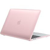 BlueSwan Anti-Cracking Case for MacBook Pro 13 inch M2 M1 2022-2016 | Anti-Scratch Protective Hard Case, Soft TPU Bumper, Drop Protection, Sturdy and Durable, Business &amp; Travel, Frosted Pink