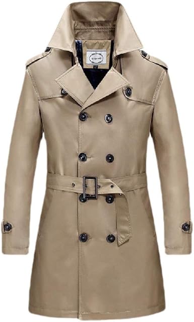 高質で安価 メンズ トレンチコート ジャケット ダブルボタン ロング丈 I4212 待望の再販 Steamshowers4less Com