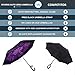 Reverse Inverted Inside Out Umbrella - Upside Down UV Protection Unique Windproof Brella That Open Better Than Most Umbrellas, Reversible Folding Double Layer
