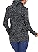 Bdcoco Women's Cowl Neck Long Sleeve Casual Tunic Sweatshirt Tops With Pockets Black Large / 12-14