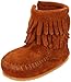 Minnetonka Double Fringe Bootie (Infant/Toddler),Brown,5 M US Toddler