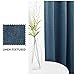 jinchan 75% Blackout Linen Textured Curtain 84 Inch Long for Living Room Room Darkening Thermal Insulated Grommet Top Window Drape for Bedroom 52x84 Blue 1 Panel
