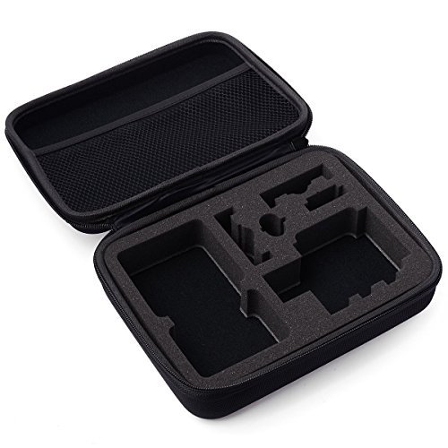 Glorich Middle Size EVA Collection box Protective Shell Box for GoPro Hero 4/3+/3/2/1, Black Waterproof