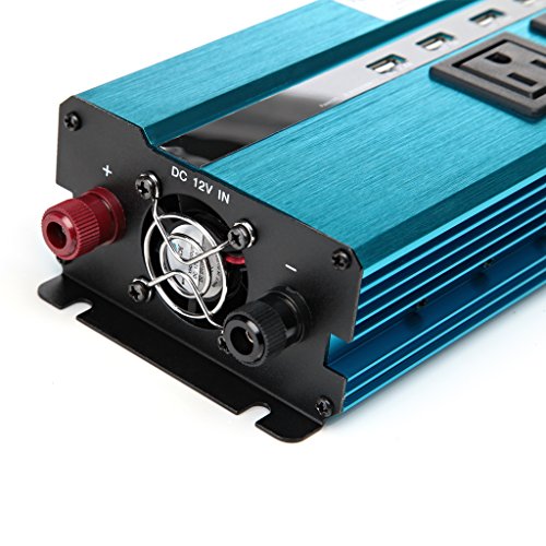 1500W Watt Power Inverter DC 12V to AC 110V Converter Digital Display for Car, Truck, RV,Pickup,4WD - Thumbnail 6