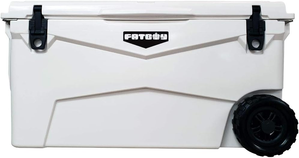 Fatboy70 Quart Wheeled Roto Molded Cooler (White)