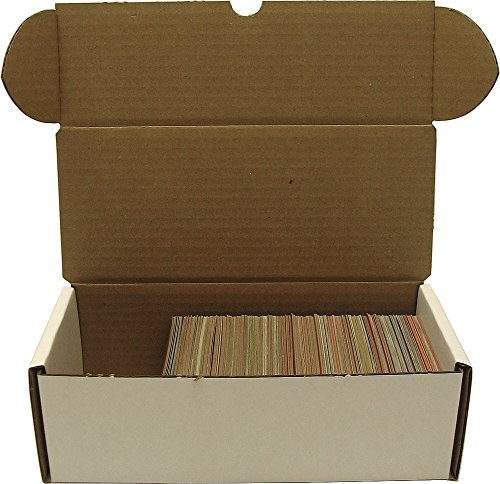 BCW 500 count Storage Box - Corrugated Cardboard Storage Box - Baseball, Football, Basketball and Hockey cards