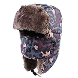 Unisex Winter Hat PADEK Trapper Hat Ear Flap Cap Ski Mask Hunting Russian Hat