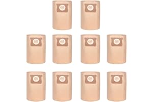 HT TOPHINON Shop Vac Bags for Stanley 19-3100: 5-6 Gallon Wet/Dry Vacuums Disposable Dust Collector Bags - 10 Pack Filter Bags Compatible with Stanley SL18115, SL18115P, SL18116, SL18116P Vacuum Cleaner