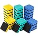 Dry Erase Erasers Bulk Magnetic Whiteboard Chalkboard Cleansers Wiper for Classroom Office Home(3 Colors, 1.97 x 1.97 Inch),30 Pack