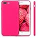 kwmobile Case Compatible with Apple iPhone 7 Plus/iPhone 8 Plus Case - Soft Slim Protective TPU Silicone Cover - Neon Pink