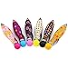 Jiulyning Cute Retractable Bowling Style Mini Ballpoint Pens, 0.7 mm Blue Ink, Colorful Pen Shell, Pack of 12