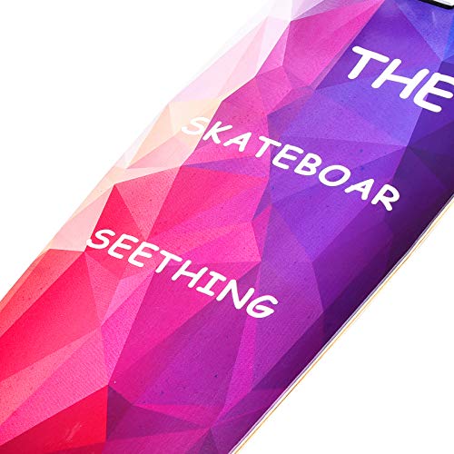 seething 42 Inch Longboard Skateboard Complete Cruiser,The Original Artisan Maple Skateboard
