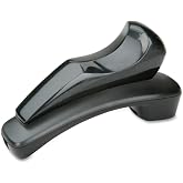 AbilityOne&reg; - NSN5926295 - Telephone Shoulder Rest - Angular Shape - Black