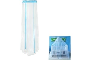 PENINSULA LOVE Crib Mosquito Net Crib Dome Bed Canopy Foldable Cot Net Tent Universal Palace Style Dome Bed Curtain (Stand Rod NOT Included)
