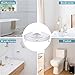 4pcs Bathroom Corner Shower Shelf, No Drilling Corner Caddy Aluminum Shelf with Hooks, Wall Mount Shower Organizer with Screws Adhesive
