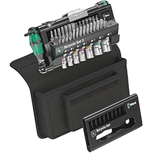 Wera 05004172001 Bicycle Set 3, fiets steeksleutelinzet set met bitratel, meerkleurig, 41-delig