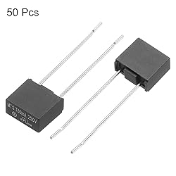 uxcell 50Pcs DIP Mounted Miniature Square Slow Blow