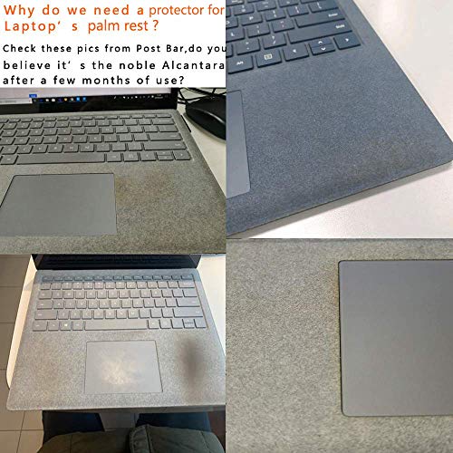 XISICIAO Transparent Keyboard Palm Rest Protector for Microsoft Surface Laptop/Laptop 2/3 Pads/Wrist Rests,Protect Alcantara from Dirty/Stain 13.5 Inch Cover(US Layout) - Thumbnail 5