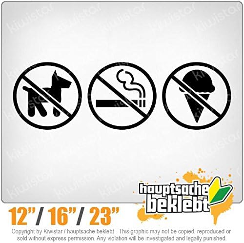 Smoking, food, pets forbidden - Available in 3 sizes 15 COLORS - Neon + Chrome! Decal Sticker Bumper Rear Window Vinyl Motorcycle