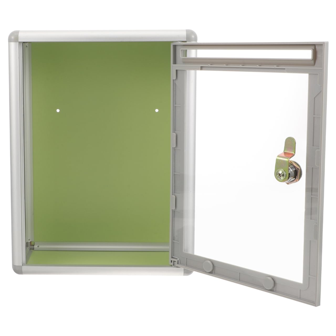 Alipis Transparent Wall Mounted Letter Box Lockable Acrylic Mailbox for Home Office Suggestion Complaint Case Small Size 11.22X8.46X4.02In