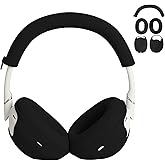 Adhiper 3-in-1 Silicone Sweat Case Cover for Sony WH-1000XM6 Headphones, XM6 Covers Accessories Silicone Ear Pads Covers & Headband Cover & Ear Cups Protector, Washable & Sweatproof - Black